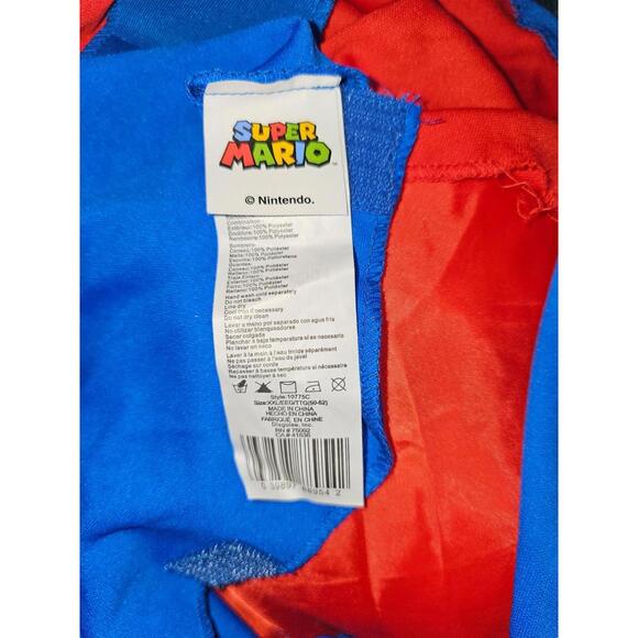 Super Mario Brothers Mario Deluxe Adult Costume 2XL XXL (50-52) *NO MUSTACHE* - Picture 8 of 10